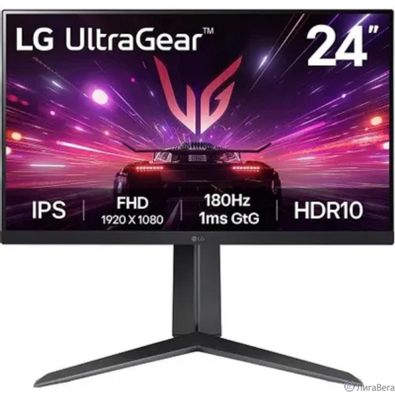 LCD LG 23.8″ 24GS65F-B UltraWide черный {IPS 1920x1080 180Hz 1ms 300cd 178/178 HDMI DisplayPort G-Sync HAS Pivot}[24gs65f-b.aruz]
