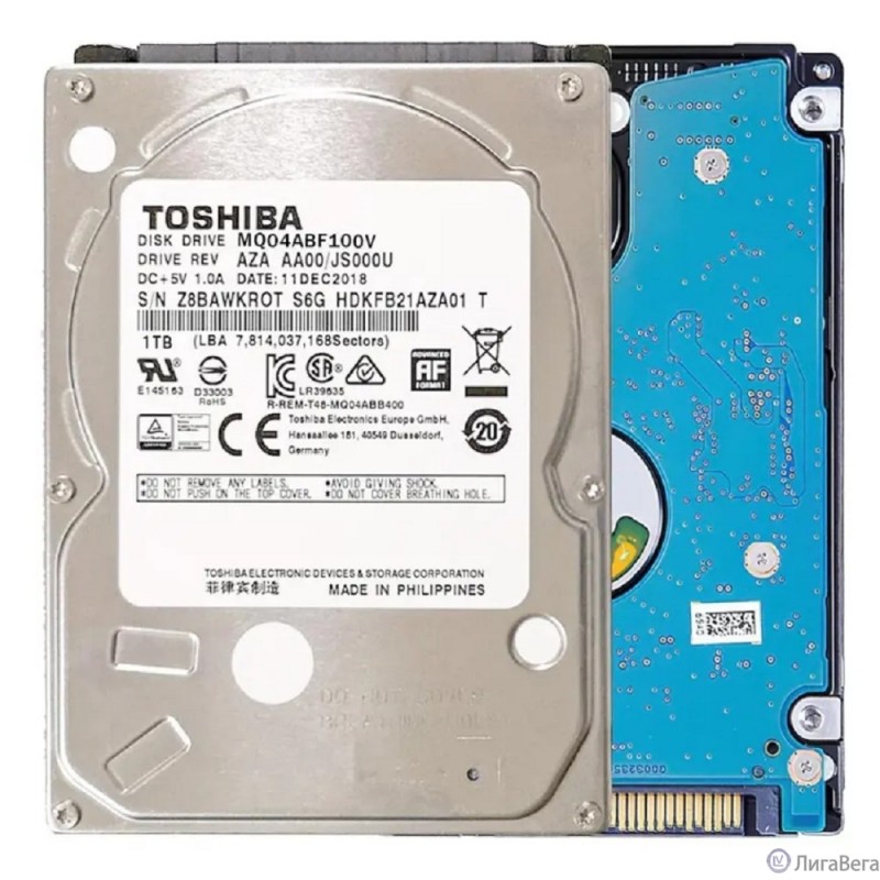 HDD Toshiba SATA3 1Tb 2.5″ (SMR) 5400 128Mb MQ04ABF100V HDD Toshiba SATA3 1Tb 2.5″ (SMR) 5400 128Mb MQ04ABF100V