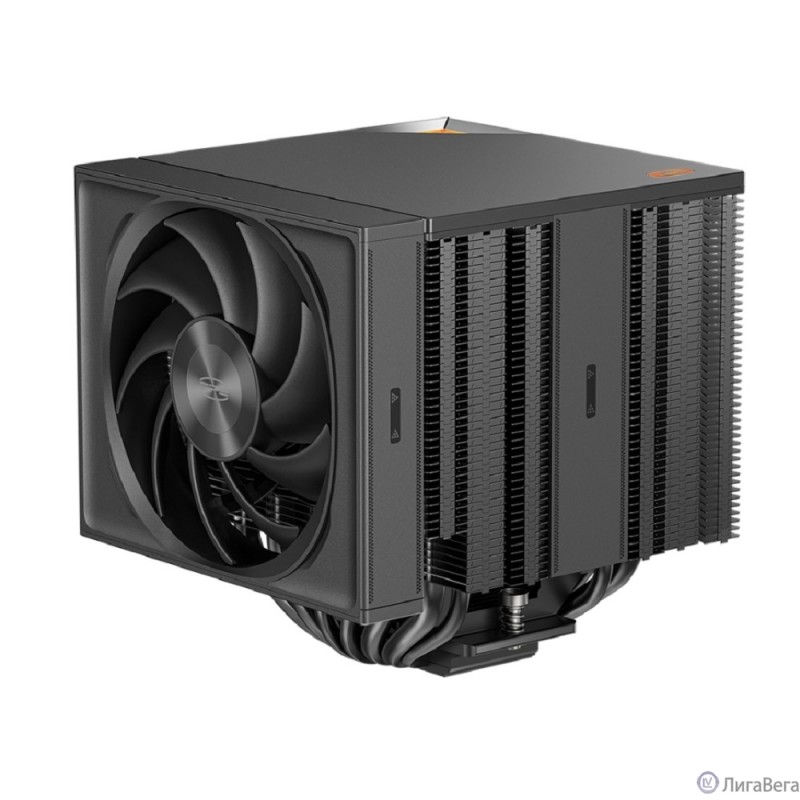 Кулер для процессора/ PCCooler RZ820 BK (289W, 4-pin PWM, 165mm, Al/Cu, 4x8mm+4x6mm, 1x140mm+1x150mm, 71.9CFM/86.7CFM, 27.1dBA/32dBA, 1500RPM/2200RPM, S: 1851/1700/1200/20XX/115X, AM5/AM4, black)