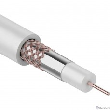Rexant (01-2651) Кабель коаксиальный RG-59U, 75Ом, Cu/Al/Cu, 64%, 305м, INDOOR, белый