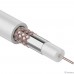 Rexant (01-2651) Кабель коаксиальный RG-59U, 75Ом, Cu/Al/Cu, 64%, 305м, INDOOR, белый