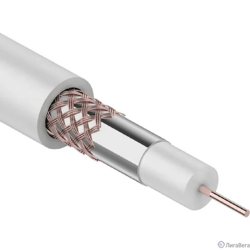 Rexant (01-2651) Кабель коаксиальный RG-59U, 75Ом, Cu/Al/Cu, 64%, 305м, INDOOR, белый Rexant (01-2651) Кабель коаксиальный RG-59U, 75Ом, Cu/Al/Cu, 64%, 305м, INDOOR, белый