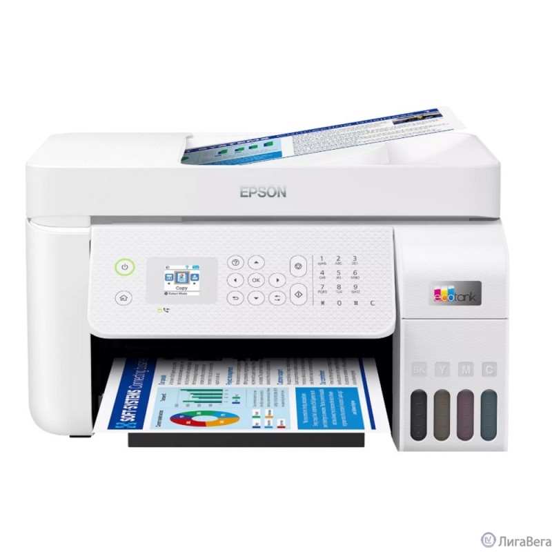  Epson EcoTank L5296 (C11CJ65411) A4 WiFi белый (C11CJ65411)