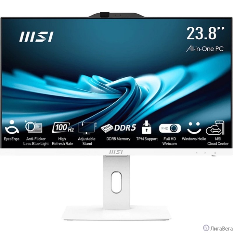MSI Pro AP242P 14M [9S6-AE0622-826] White  23.8″ {FHD i5 14400(2.5Ghz)/16384Mb/512SSDGb/DOS}