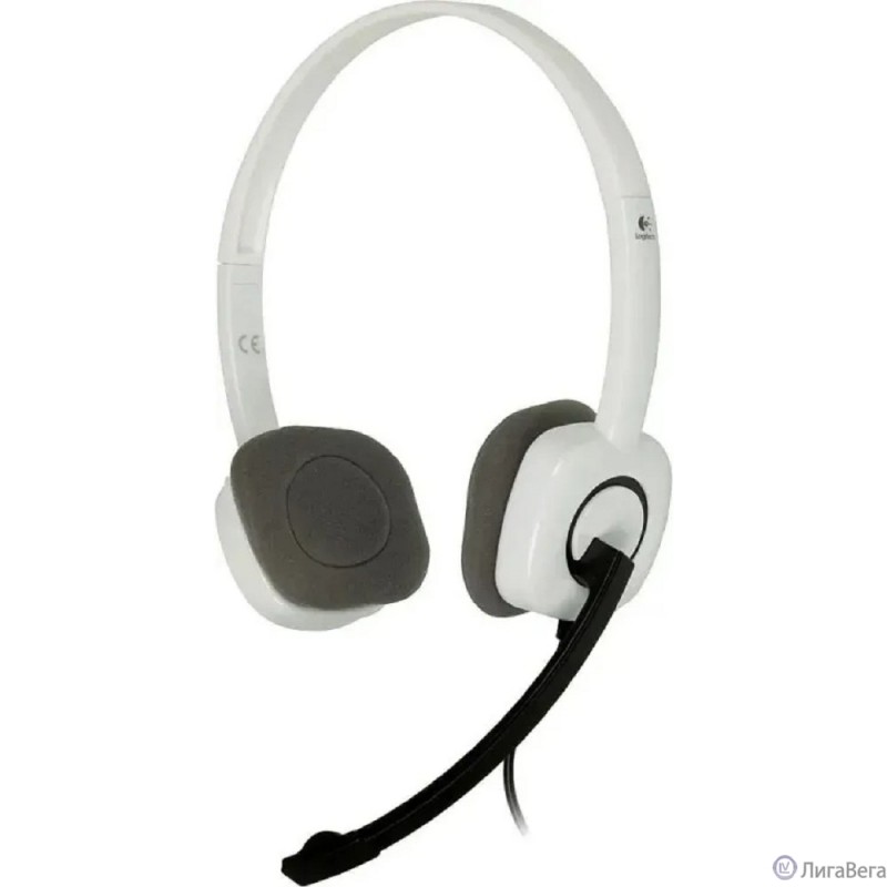Наушники с микрофоном Logitech H150 белый/черный 1.8м накладные оголовье (981-000453) Наушники с микрофоном Logitech H150 белый/черный 1.8м накладные оголовье (981-000453)