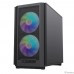 GameMax Корпус F36 BK без БП (Midi Tower, ATX, Черный, 1*USB Type-C, 3*120мм)