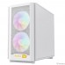 GameMax Корпус F36 WH без БП (Midi Tower, ATX, Белый, 1*USB Type-C, 3*120мм)