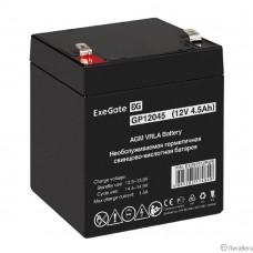 Exegate EX297512RUS Аккумуляторная батарея GP12045 (12V 4.5Ah, клеммы F2)
