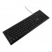 CBR KB 105 USB, Клавиатура 104 кл., офисн., 2,0 м, Русская раскладка синего цвета