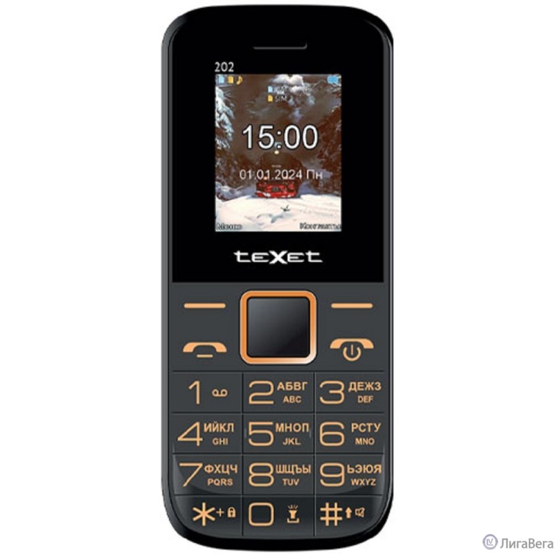 TEXET TM-202 цвет черный TEXET TM-202 цвет черный