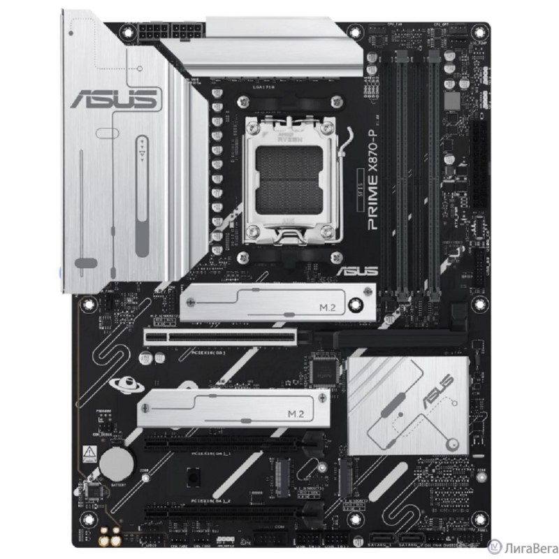 ASUS PRIME X870-P (Socket AM5, ATX, 4xDDR5(192GB), HDMI, 1xPCIe 5.0x16/2xPCIe 4.0x16/1xLAN (2.5GbE), 2xSATA 6Gb/s, 4xM.2, 2xUSB4 Type-C, 4xUSB 3.2, 4xUSB 2.0) ASUS PRIME X870-P (Socket AM5, ATX, 4xDDR5(192GB), HDMI, 1xPCIe 5.0x16/2xPCIe 4.0x16/1xLAN (2.5GbE), 2xSATA 6Gb/s, 4xM.2, 2xUSB4 Type-C, 4xUSB 3.2, 4xUSB 2.0)