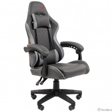 Офисное кресло Chairman CH28 экокожа, черно-серый (7162899)