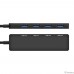 Exegate EX297631RUS USB-Хаб (концентратор) 4-в-1 ExeGate DUB-4C/3 (кабель-адаптер USB Type C --> 4xUSB3.0, Plug&Play, черный)