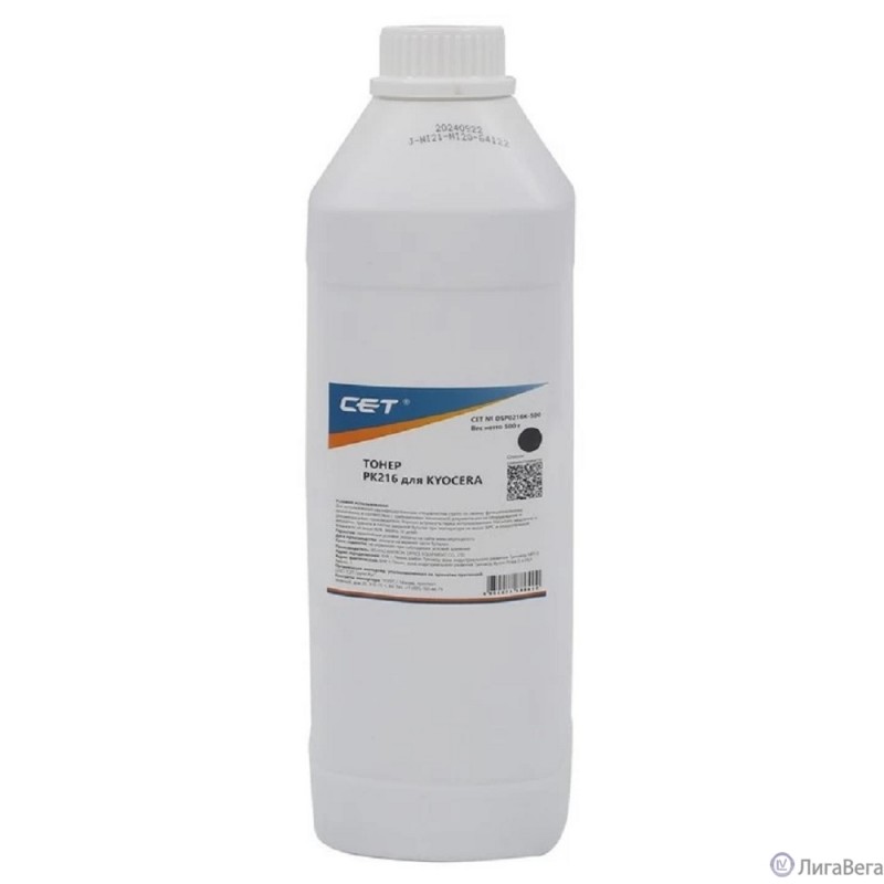 CET Тонер PK216 для KYOCERA TASKalfa 3253ci (Japan) Black, 500г/бут, (унив.), OSP0216K-500 CET Тонер PK216 для KYOCERA TASKalfa 3253ci (Japan) Black, 500г/бут, (унив.), OSP0216K-500
