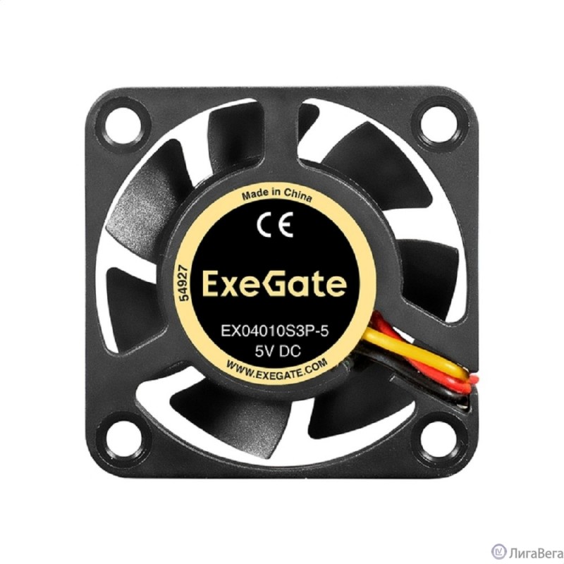 Exegate EX295193RUS Вентилятор 5В DC ExeGate EX04010S3P-5 (40x40x10 мм, Sleeve bearing (подшипник скольжения), 3pin, 5000RPM, 24dBA) Exegate EX295193RUS Вентилятор 5В DC ExeGate EX04010S3P-5 (40x40x10 мм, Sleeve bearing (подшипник скольжения), 3pin, 5000RPM, 24dBA)