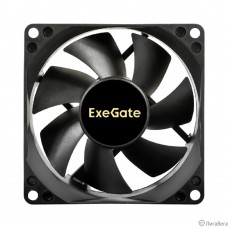 Exegate EX297043RUS Вентилятор 12В DC ExeGate ExtraSilent ES08025S3P (80x80x25 мм, Sleeve bearing (подшипник скольжения), 3pin, 2100RPM, 21dBA)