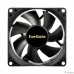 Exegate EX297043RUS Вентилятор 12В DC ExeGate ExtraSilent ES08025S3P (80x80x25 мм, Sleeve bearing (подшипник скольжения), 3pin, 2100RPM, 21dBA)