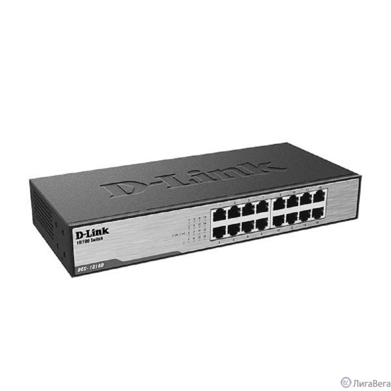 D-Link DES-1016D/I1A Неуправляемый коммутатор с 16 портами 10/100Base-TX D-Link DES-1016D/I1A Неуправляемый коммутатор с 16 портами 10/100Base-TX