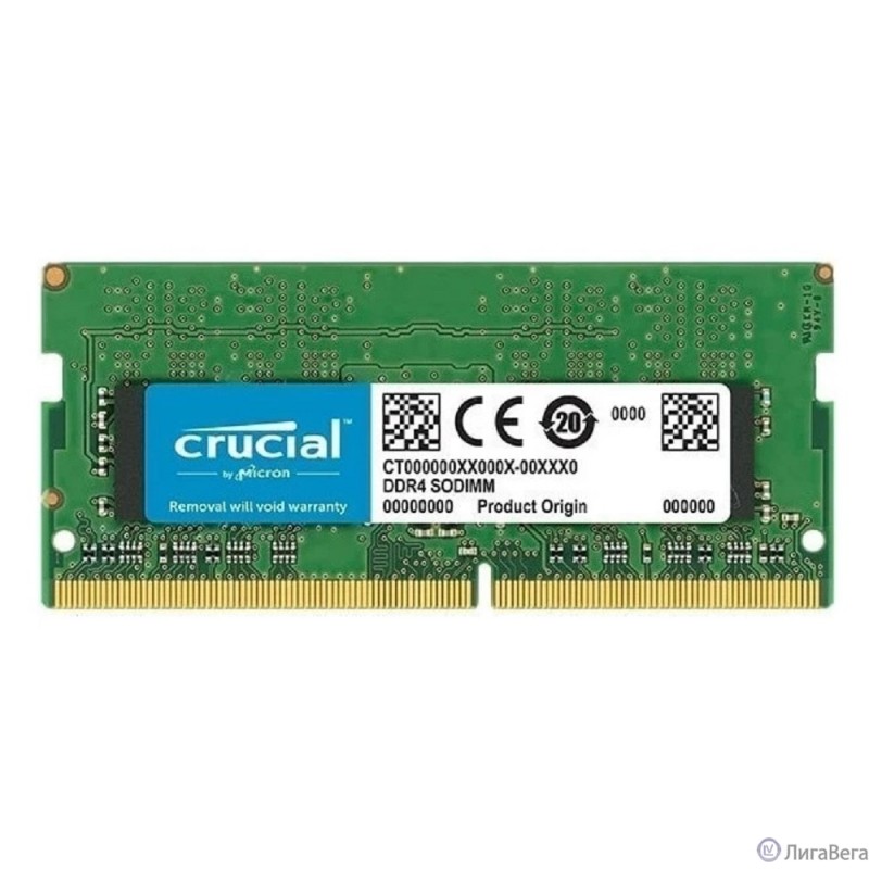 Crucial DDR4 SODIMM 8GB CB8GS3200 PC4-25600, 3200MHz  Crucial DDR4 SODIMM 8GB CB8GS3200 PC4-25600, 3200MHz