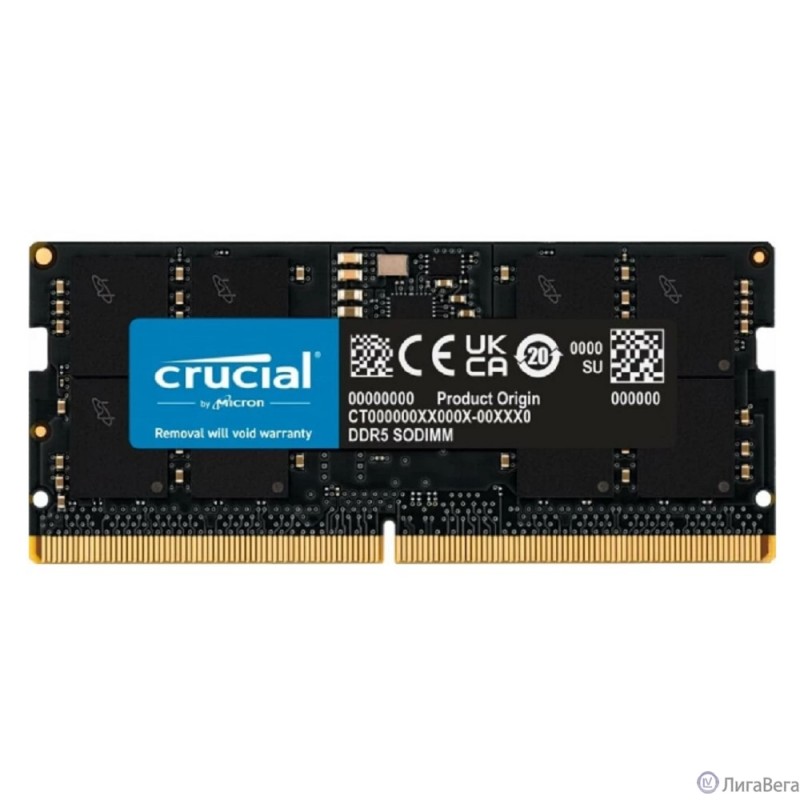 DDR5 Crucial 16Gb 4800MHz CB16GS4800 CL40 SO-DIMM DDR5 Crucial 16Gb 4800MHz CB16GS4800 CL40 SO-DIMM