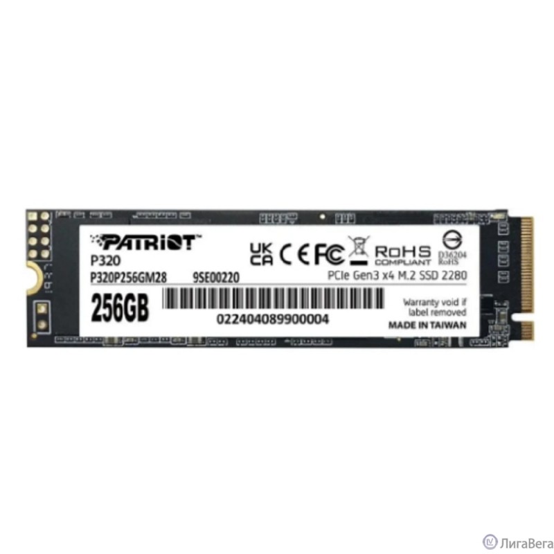 Patriot SSD PCIe 3.0 x4 256GB P320P256GM28 P320 M.2 2280