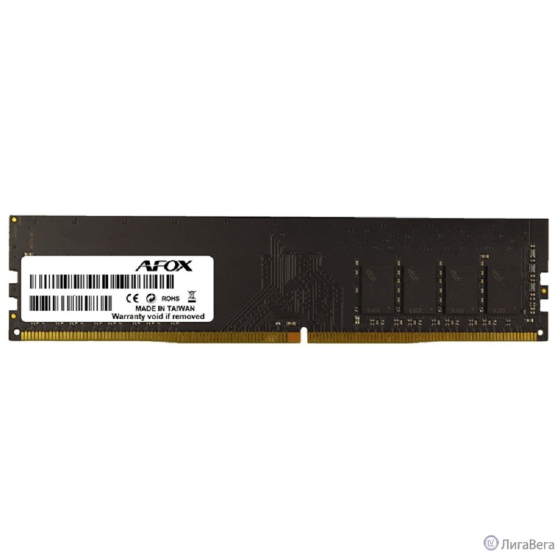 AFOX DDR4 DIMM 16GB PC4-25600, 3200MHz, CL22, 1.2V, 288-Pin, Non-ECC, Un-Buffered (AFLD416PS1P/AFLD416PH1P)