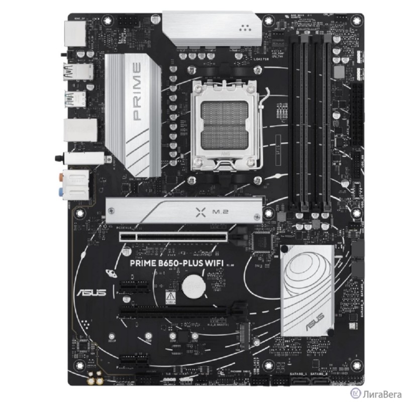 ASUS PRIME B650-PLUS WIFI (Socket AM5, ATX, 4xDDR5(128GB), DP/HDMI 2.1, 2xPCIe 4.0x16/2xPCIe 4.0, 1xLAN (2.5GbE), Wi-Fi 6E, 4xSATA 6Gb/s, 2xM.2, 1xM.2 E key, 1xType-C, 5xUSB 3.2, 2xUSB 2.0) ASUS PRIME B650-PLUS WIFI (Socket AM5, ATX, 4xDDR5(128GB), DP/HDMI 2.1, 2xPCIe 4.0x16/2xPCIe 4.0, 1xLAN (2.5GbE), Wi-Fi 6E, 4xSATA 6Gb/s, 2xM.2, 1xM.2 E key, 1xType-C, 5xUSB 3.2, 2xUSB 2.0)