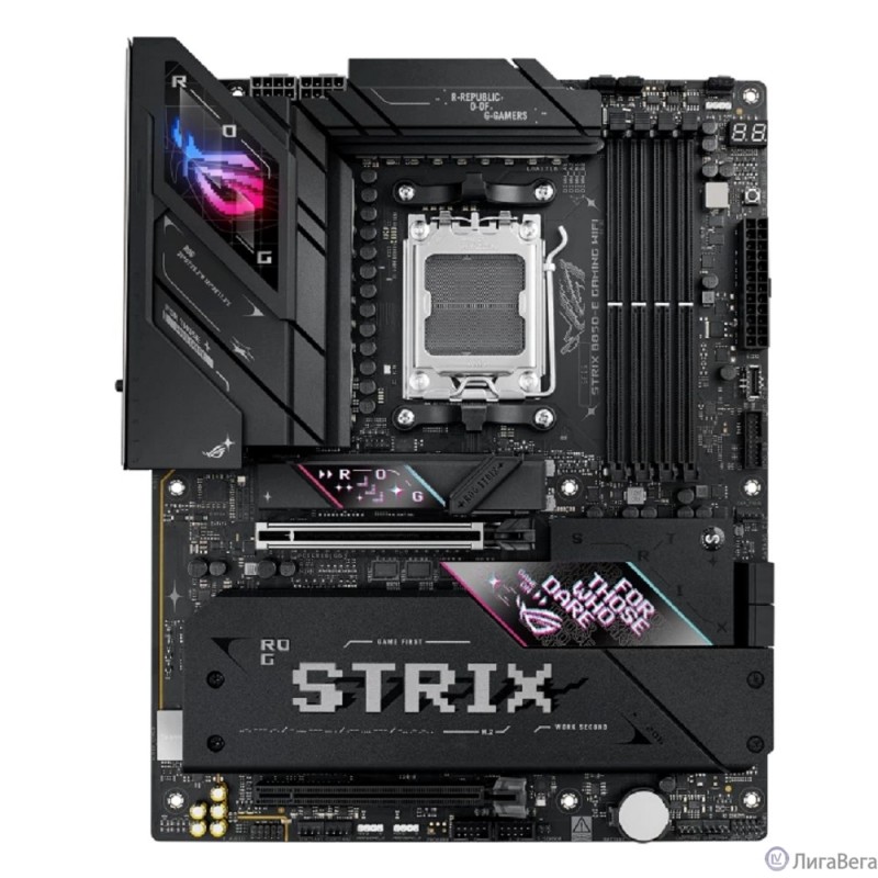 ASUS ROG STRIX B850-E GAMING WIFI (Socket AM5, ATX, 4xDDR5(256GB), DP/HDMI/USB4, 1xPCIe 5.0x16/1xPCIe 4.0x16, 1xLAN (5GbE), Wi-Fi 7, BT, 4xSATA 6Gb/s, 5xM.2, 2xType-C, 6xUSB 3.2, 4xUSB 2.0) ASUS ROG STRIX B850-E GAMING WIFI (Socket AM5, ATX, 4xDDR5(256GB), DP/HDMI/USB4, 1xPCIe 5.0x16/1xPCIe 4.0x16, 1xLAN (5GbE), Wi-Fi 7, BT, 4xSATA 6Gb/s, 5xM.2, 2xType-C, 6xUSB 3.2, 4xUSB 2.0)