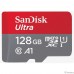 Micro SecureDigital 128GB SanDisk Ultra Class 10, UHS-I, R 100 МБ/с, адаптер на SD″ Micro SecureDigital 128GB SanDisk Ultra Class 10, UHS-I, R 100 МБ/с, адаптер на SD″