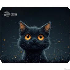 Коврик для мыши Cactus Black Cat 250x200x3мм (CS-MPC-D09S)