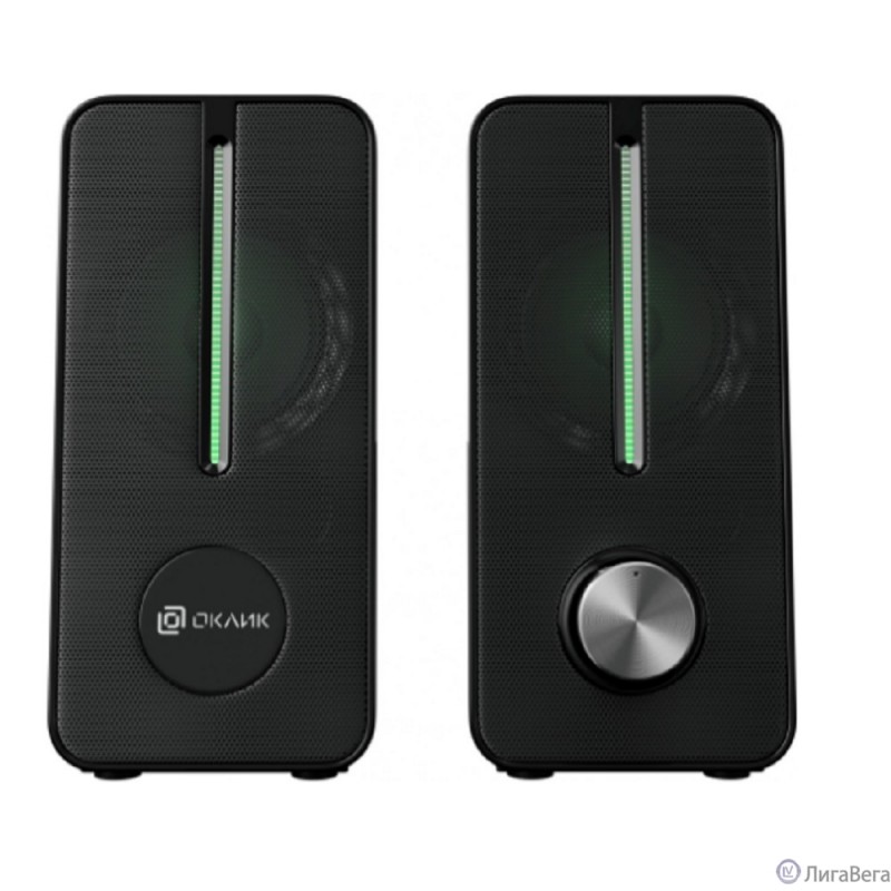 Oklick OK-120U 2.0 черный 6Вт