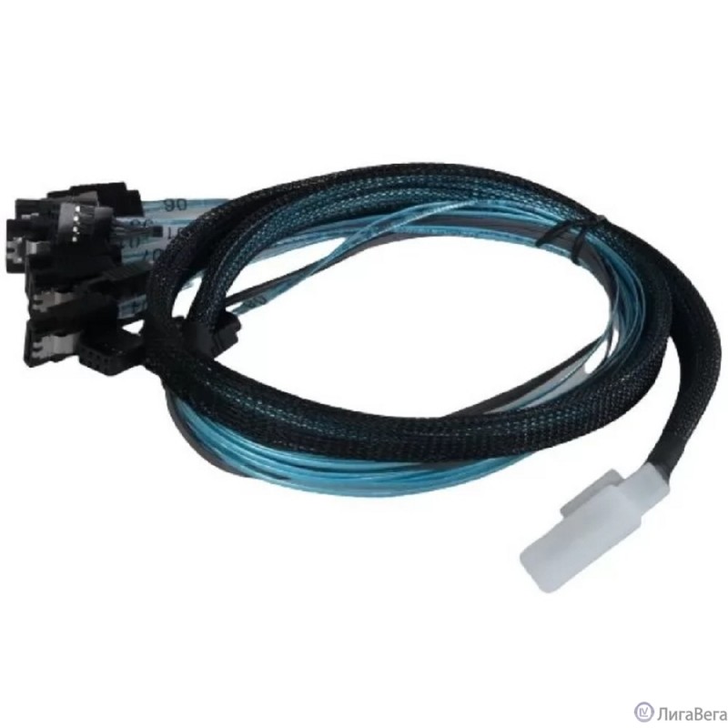 Procase CBL-SLSAS8-8SATA-10 Кабель для подключения корзин, SFF-8654 (Slimline SAS x8) к 8* SATA , 100 cm Procase CBL-SLSAS8-8SATA-10 Кабель для подключения корзин, SFF-8654 (Slimline SAS x8) к 8* SATA , 100 cm
