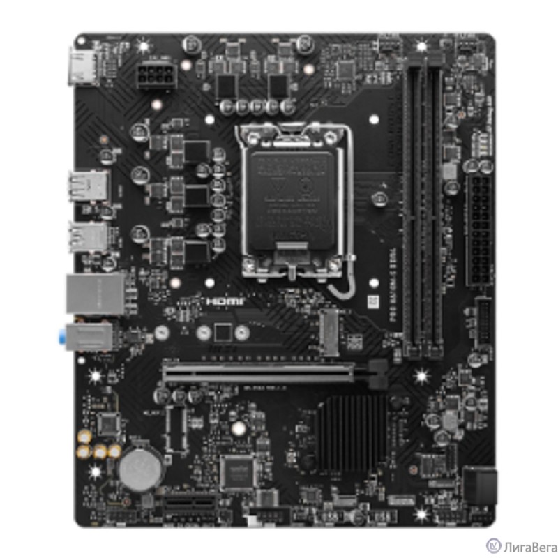 MSI PRO H610M-S DDR4 H610, LGA1700, 2*DDR4, 1*PCIEx16, 1*PCIEx1, 1*M.2, 2*USB3.2Gen1, 4*USB2.0, 2*SATA3.0, 1G, HDMI, M-ATX, RTL