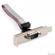 Exegate EX298290RUS Планка портов в корпус 1xCOM ExeGate BrctDB91-LP (Com 10-pin (F) --> RS232 DB9 Male, кабель 20см, Low Profile)