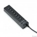 KS-is KS-569A USB хаб 7xUSB 3.0 F в USB 3.0 Type A M с блоком питания