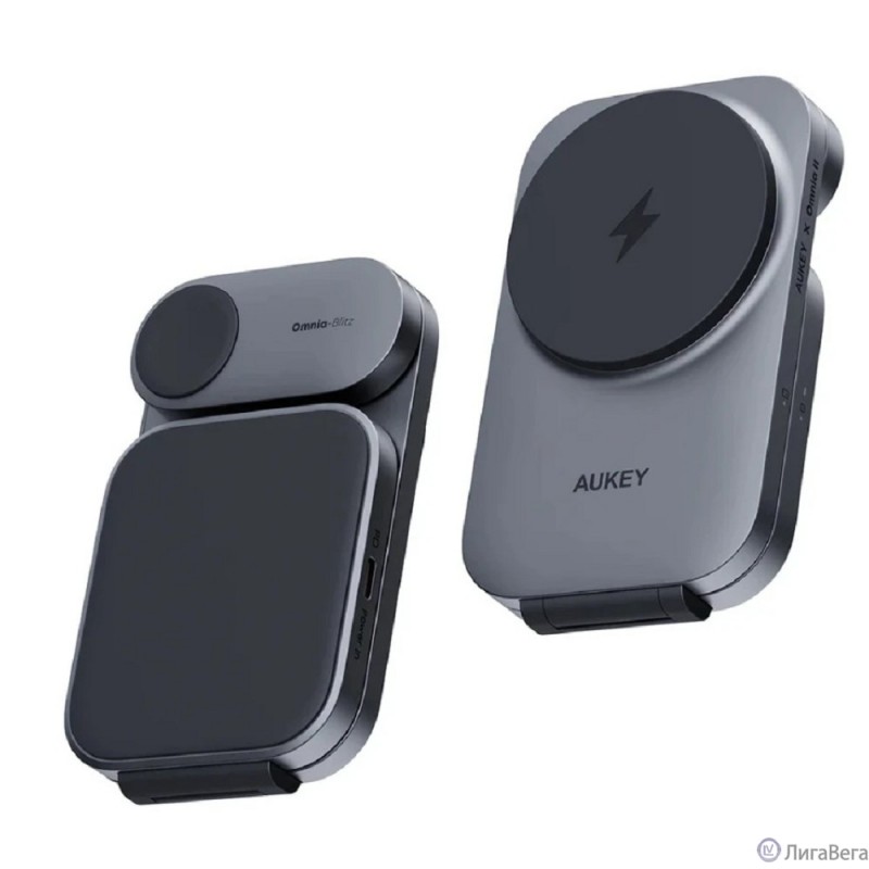 Aukey беспроводное зарядное устройство 3in1 travel Qi2 (AMC-LC-MC312) Aukey беспроводное зарядное устройство 3in1 travel Qi2 (AMC-LC-MC312)
