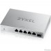 Коммутатор/ Мультигигабитный коммутатор Zyxel XMG-105, 5xRJ-45: 1/2.5G, 1xSFP+, настольный, бесшумный