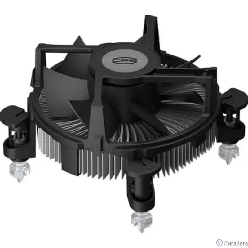 Кулер для процессора/ CPU Cooler PCCooler R94-V2 (65W, 4-pin PWM, 56mm, Al/Cu, -mm, 1x94mm, 34.44CFM, 27.3dBA, 2400RPM, S: 1700/1851, silver, black)