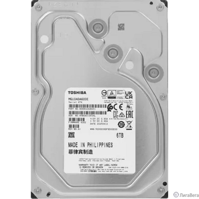 6TB Toshiba SATA-III 6TB MG10ADA600E Server Enterprise Capacity 512E (7200rpm) 512Mb 3.5″ 6TB Toshiba SATA-III 6TB MG10ADA600E Server Enterprise Capacity 512E (7200rpm) 512Mb 3.5″