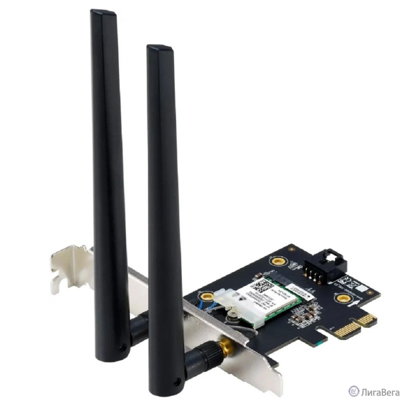ASUS PCE-BE6500 Сетевой адаптер Wi-Fi+ Bluetooth  Wi-Fi 7/ BT 5.4, PCI-Express x 1 (PCE-BE6500)