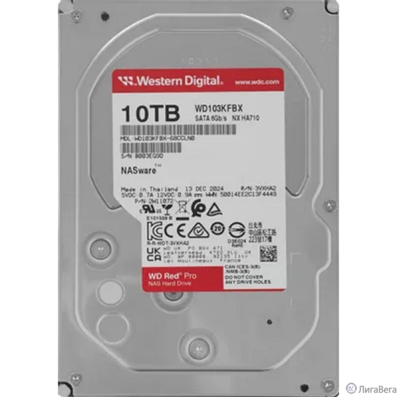 10TB WD Red Pro (WD103KFBX) {Serial ATA III, 7200- rpm, 512Mb, 3.5″} 10TB WD Red Pro (WD103KFBX) {Serial ATA III, 7200- rpm, 512Mb, 3.5″}