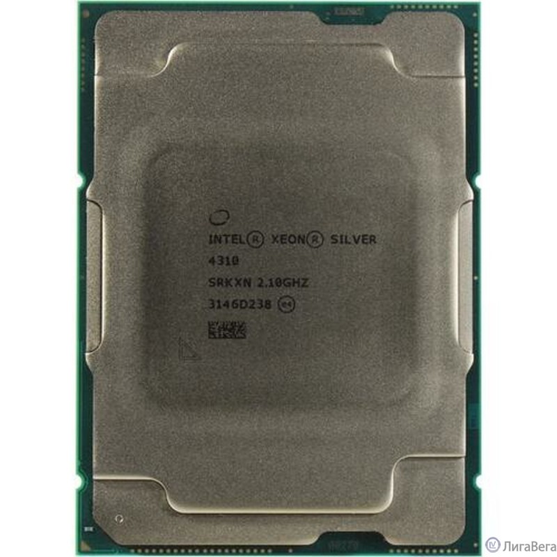 Центральный Процессор Intel Xeon® Silver 4310  12 Cores, 24 Threads, 2.1/3.3GHz, 18M, DDR4-2666, 2S, 120W PULL