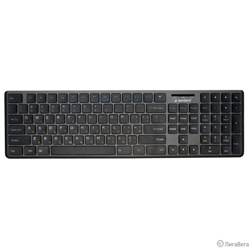 Проводная клавиатура Gembird KB-8460, 103кл+5 доп, 12Fn, ножничная, тихая, 1.5м, черная Проводная клавиатура Gembird KB-8460, 103кл+5 доп, 12Fn, ножничная, тихая, 1.5м, черная