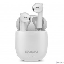 Наушники  SVEN E-727BTбел BТ,ТWS,магн заряд кейс, беспровод, стерео