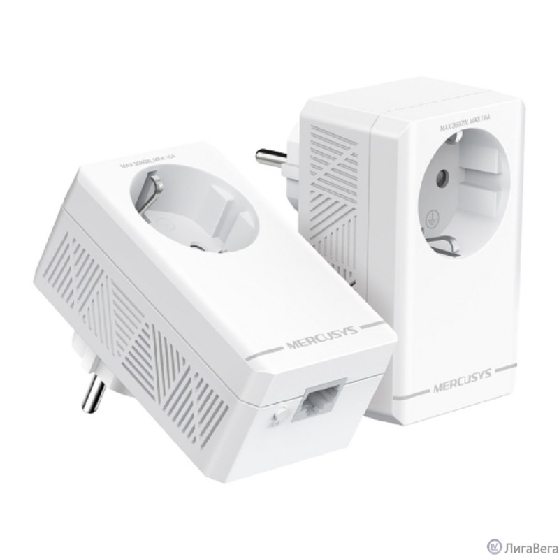 Mercusys MP500P KIT AV1000 Комплект гигабитных Powerline-адаптеров со встроенной розеткой