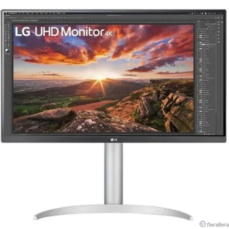LCD LG 27″ 27UP850K-W {IPS 3840x2160 60Hz 5ms 400cd 1200:1 2xHDMI2.0 DisplayPort1.4 3xUSB3.0 USB-C(90W PD) 2x5W FreeSync VESA}