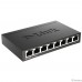 D-Link DGS-1008D/R1A Неуправляемый коммутатор с 8 портами 10/100/1000Base-T