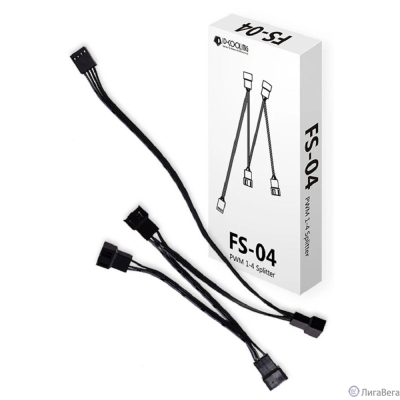 Разветвитель питания ID-Cooling FS-04 (до 4 контактных вентиляторов)