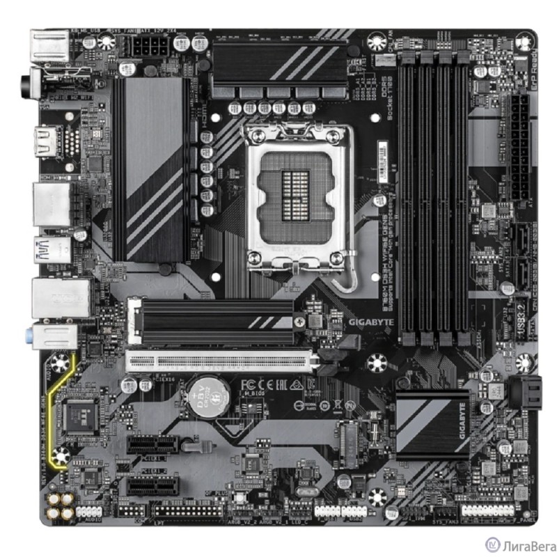 Gigabyte B760M DS3H WF6E GEN5 Soc-1700 Intel B760 4xDDR5 mATX AC`97 8ch(7.1) 2.5Gg RAID+HDMI+DP