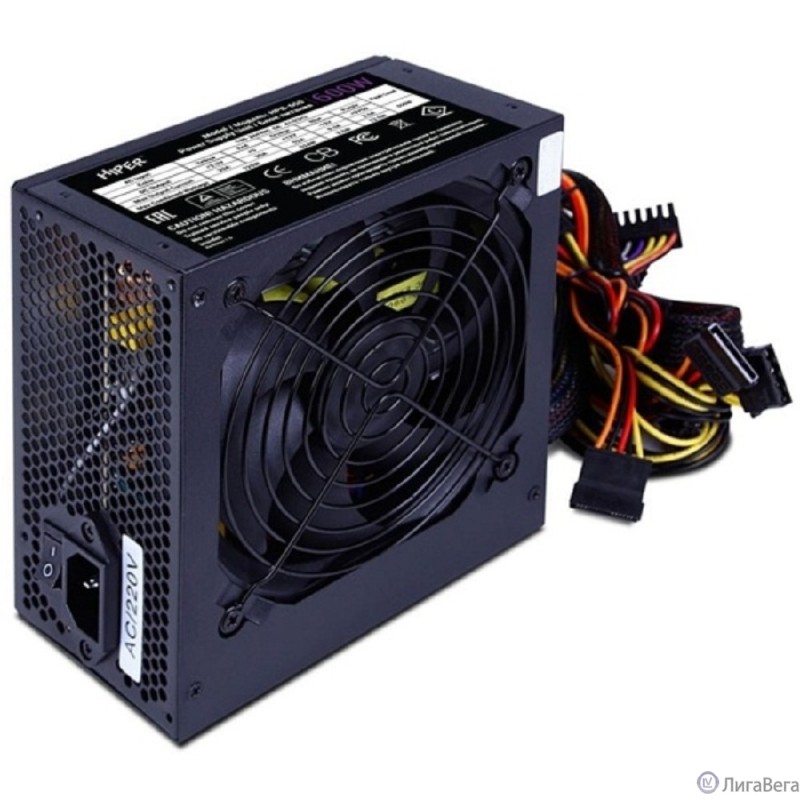 HIPER Блок питания HPB-600 (ATX 2.31, 600W, Active PFC, 80Plus BRONZE, 140mm fan, Black) BOX HIPER Блок питания HPB-600 (ATX 2.31, 600W, Active PFC, 80Plus BRONZE, 140mm fan, Black) BOX